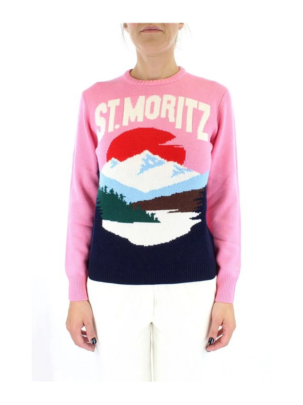 MC2 SAINT BARTH Maglione Donna NEW QUEEN C 00147C Rosa - Image 4