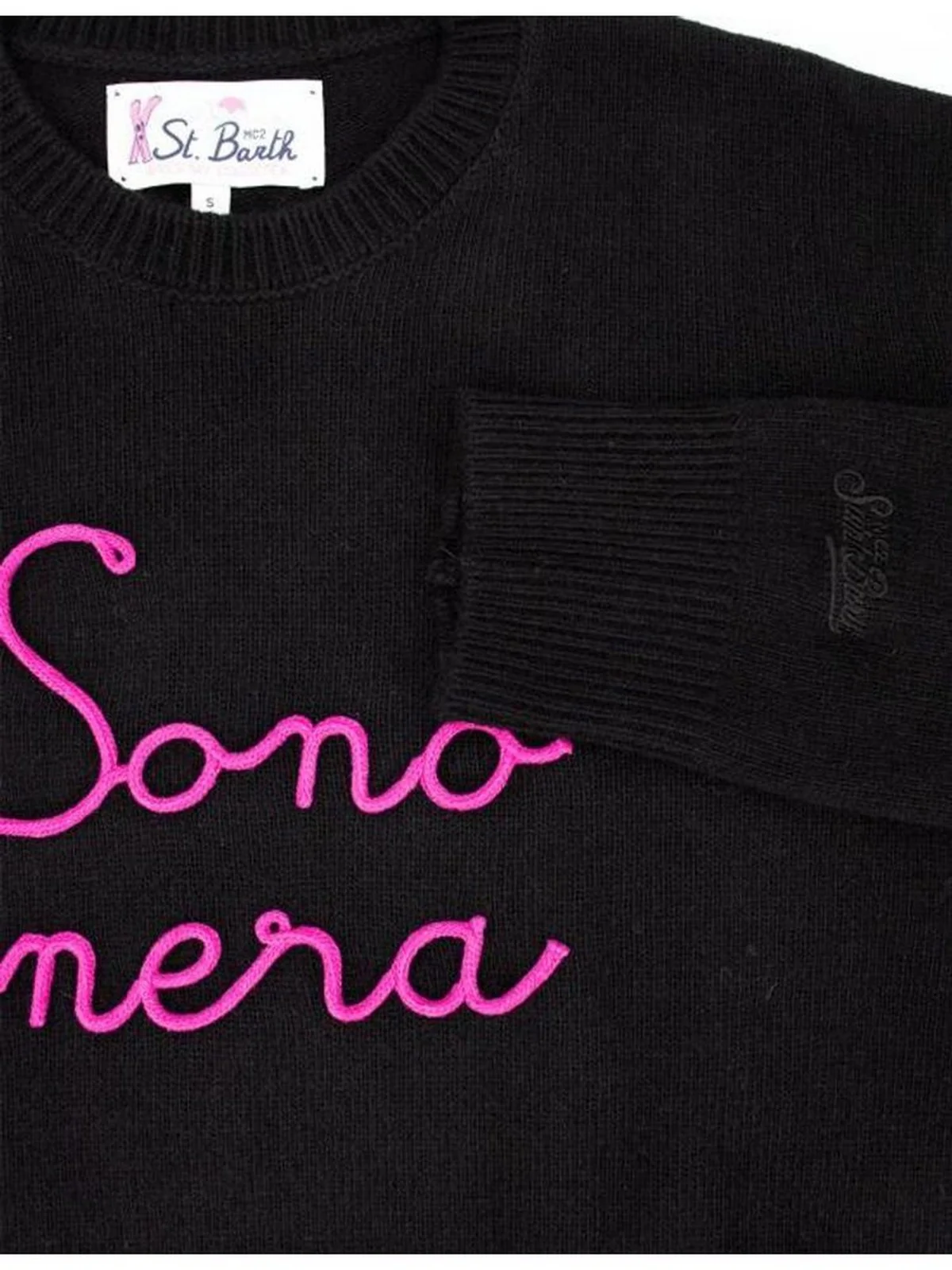 MC2 SAINT BARTH Maglione Donna NEW QUEEN NEW QUEEN 04195G Nero - Image 3