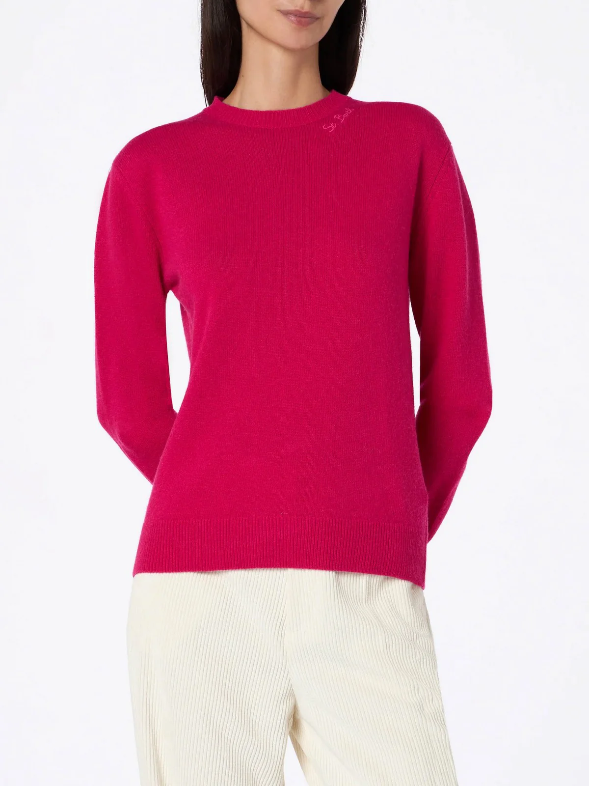 MC2 SAINT BARTH Maglione Donna SORBONNE SORBONNE 03572G Rosa - Image 2