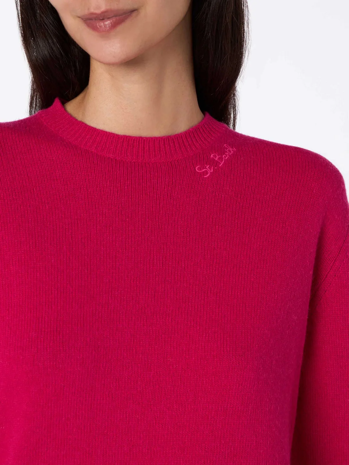 MC2 SAINT BARTH Maglione Donna SORBONNE SORBONNE 03572G Rosa - Image 3