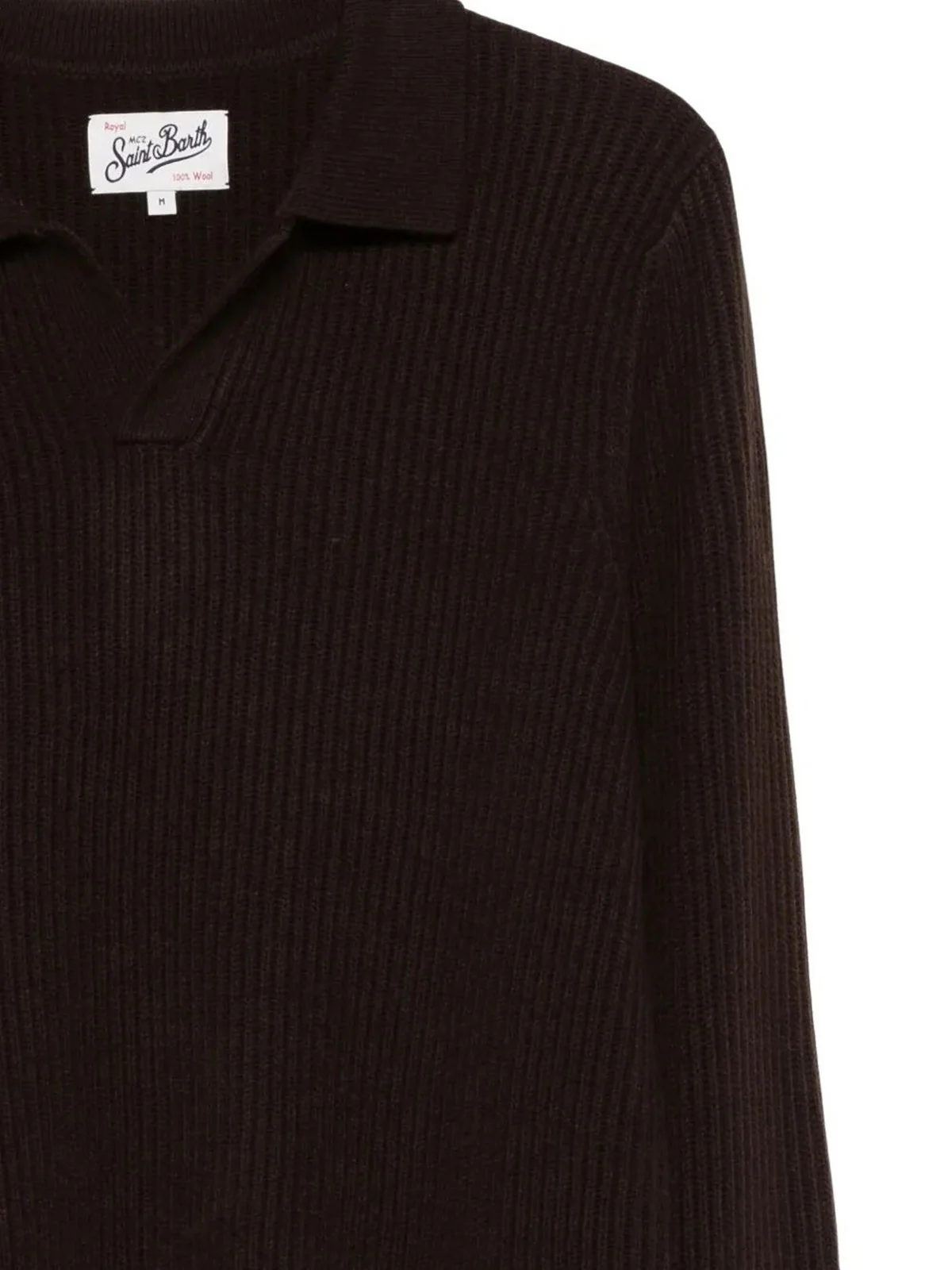 MC2 SAINT BARTH Maglione Uomo  DOWNING WOOL 00029I 18H DARK BROWN - Image 2
