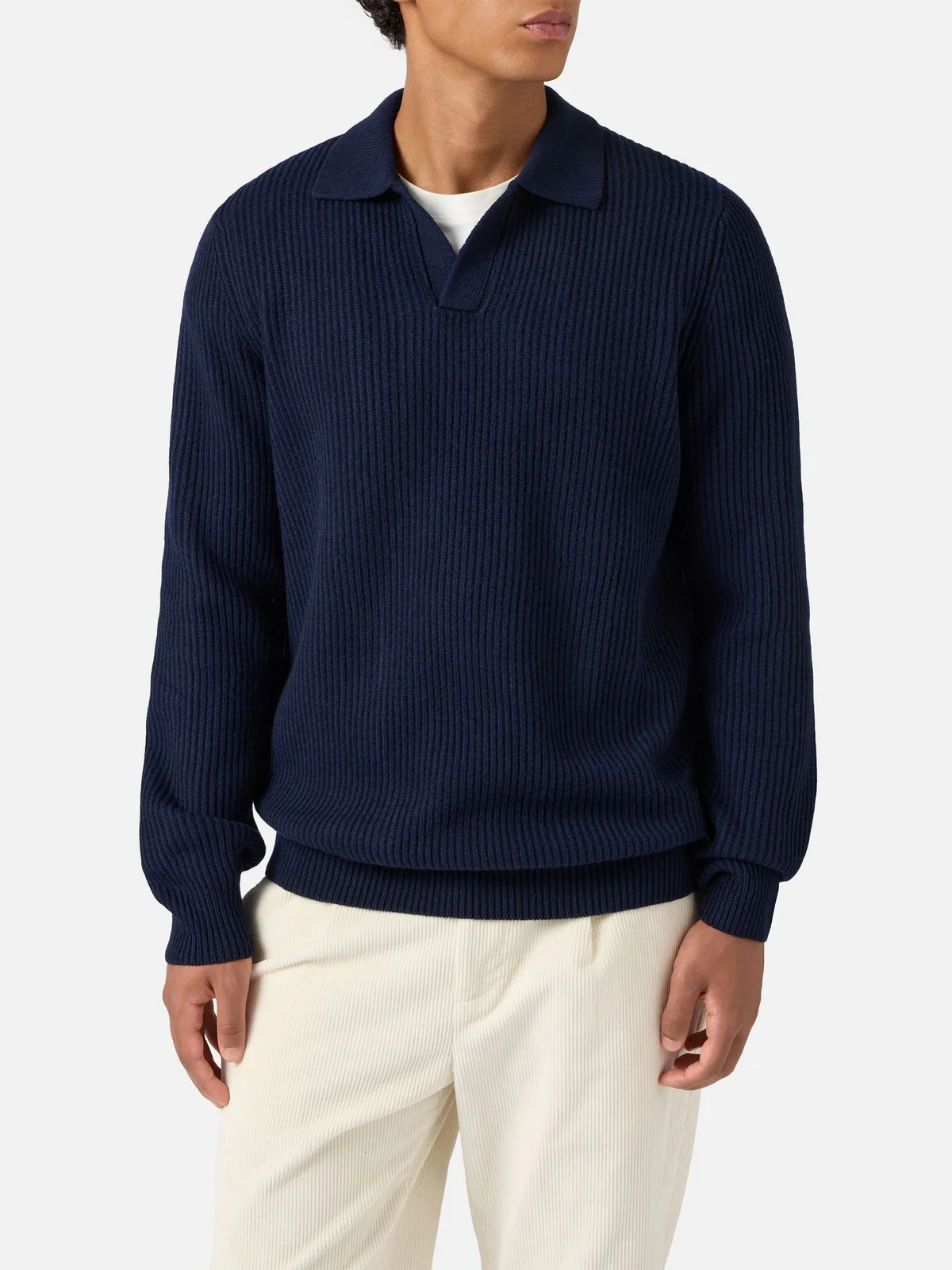 MC2 SAINT BARTH Maglione Uomo  DOWNING WOOL 00063I 62 NIGHT BLUE - Image 2