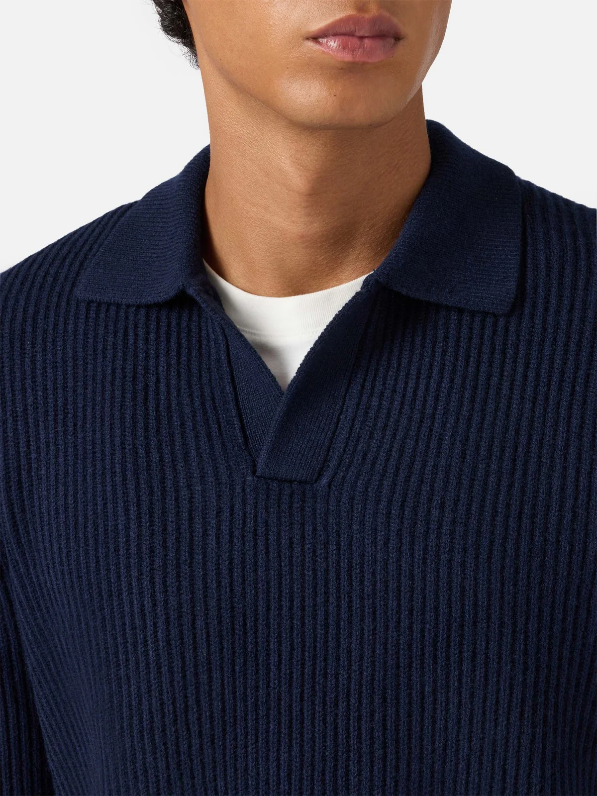 MC2 SAINT BARTH Maglione Uomo  DOWNING WOOL 00063I 62 NIGHT BLUE - Image 3