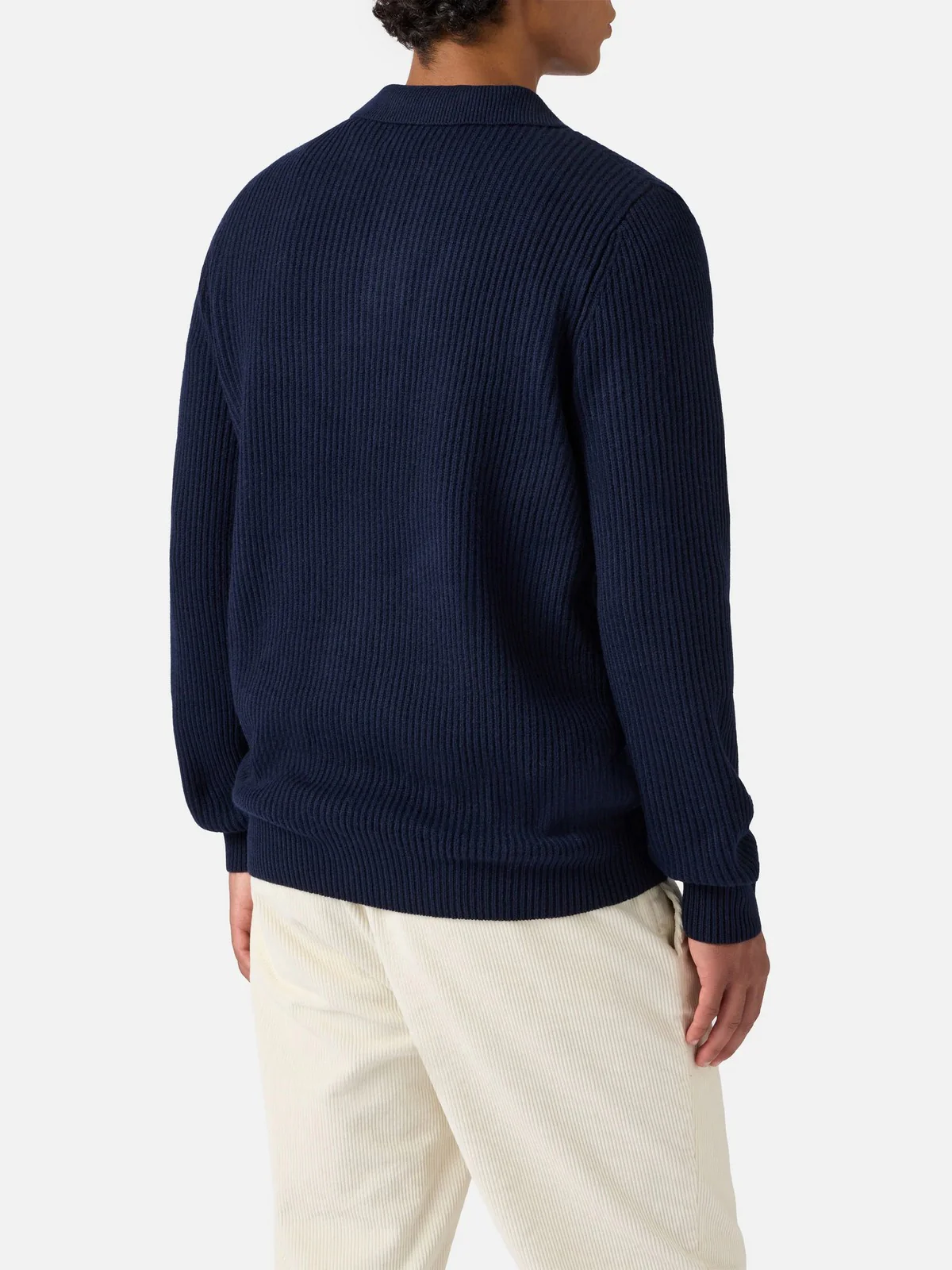 MC2 SAINT BARTH Maglione Uomo  DOWNING WOOL 00063I 62 NIGHT BLUE - Image 4