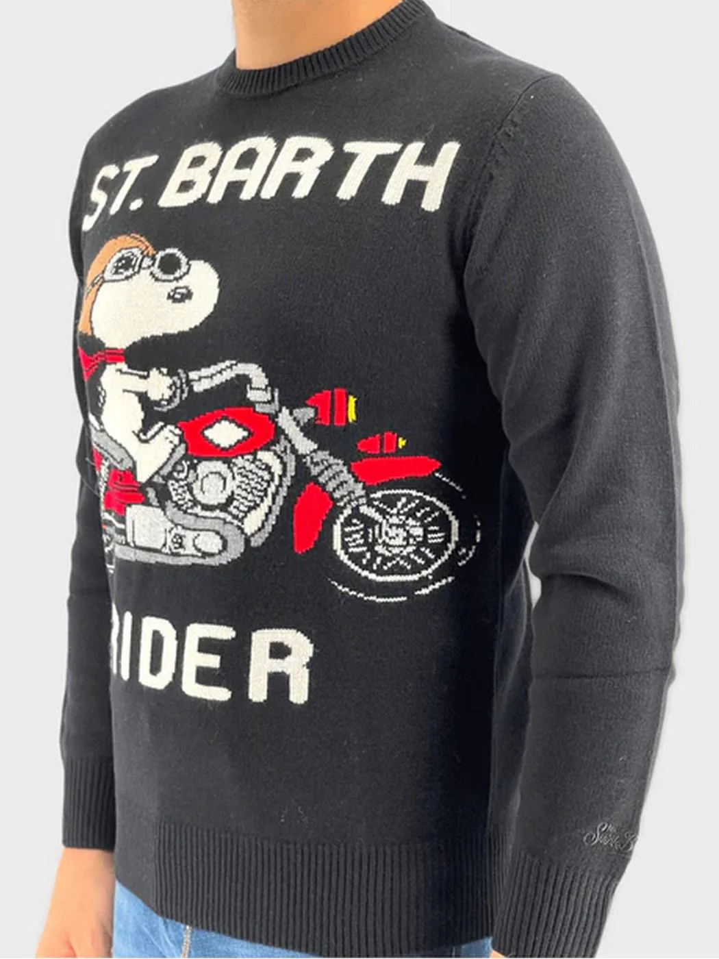 MC2 SAINT BARTH Maglione Uomo  HERON 01136C Nero - Image 2