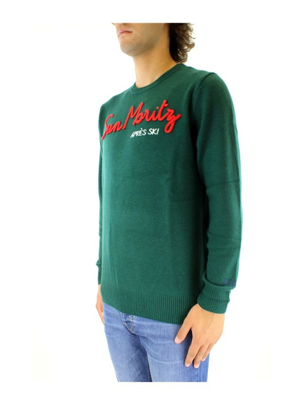 MC2 SAINT BARTH Maglione Uomo  HERON 01416C Verde - Image 5