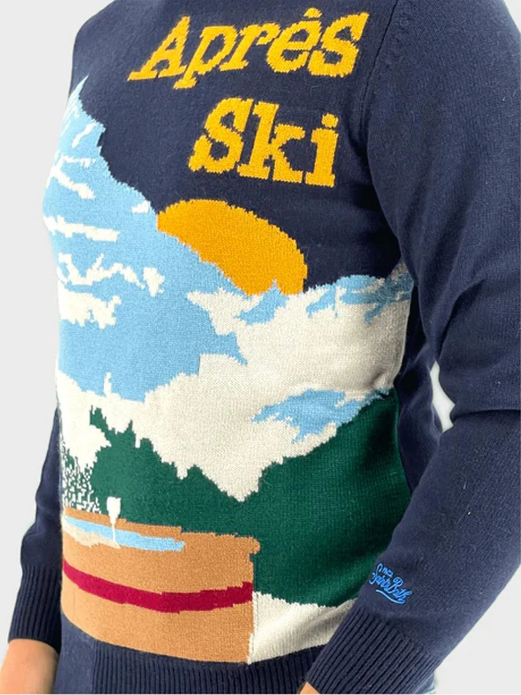 MC2 SAINT BARTH Maglione Uomo  HERON 01598C Blu - Image 4