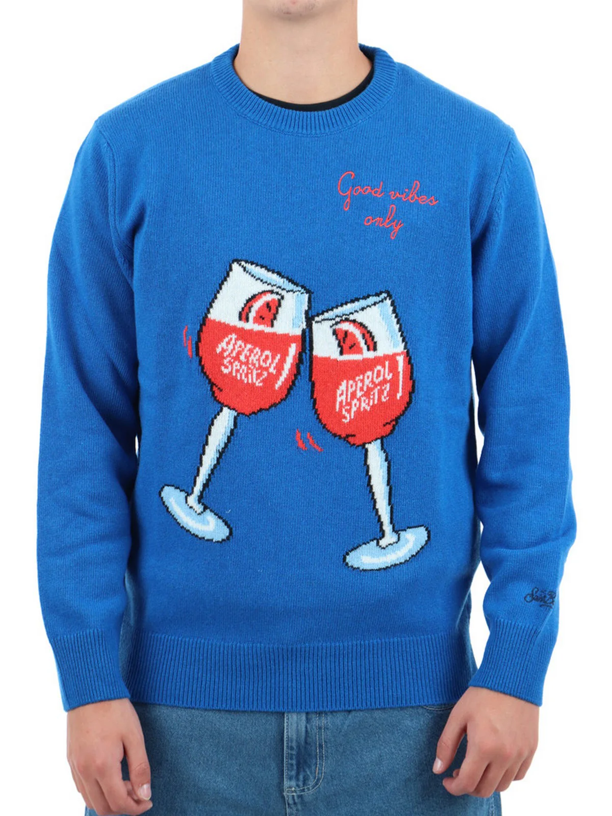MC2 SAINT BARTH Maglione Uomo  HERON 10911E Blu - Image 2