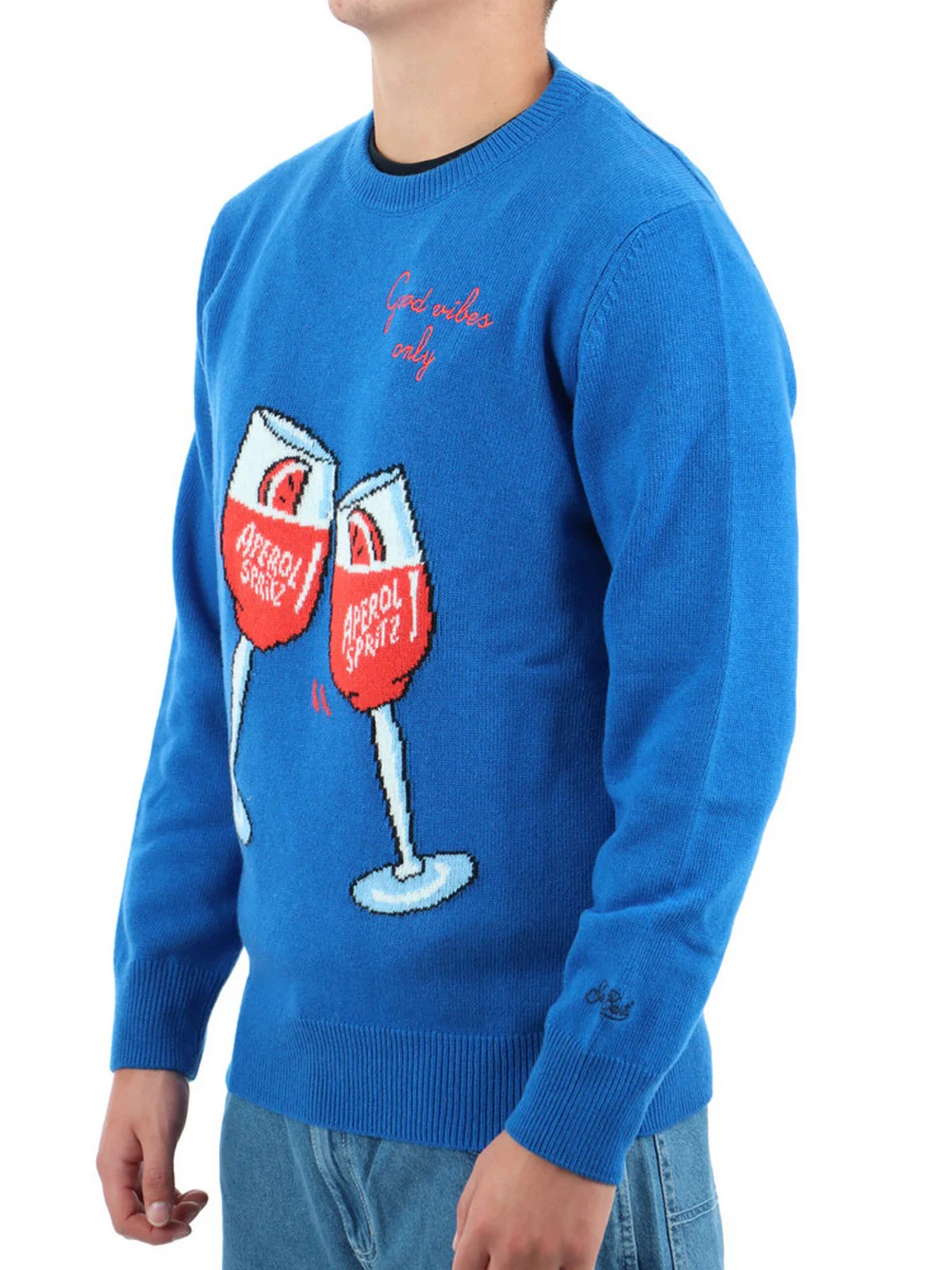 MC2 SAINT BARTH Maglione Uomo  HERON 10911E Blu - Image 3