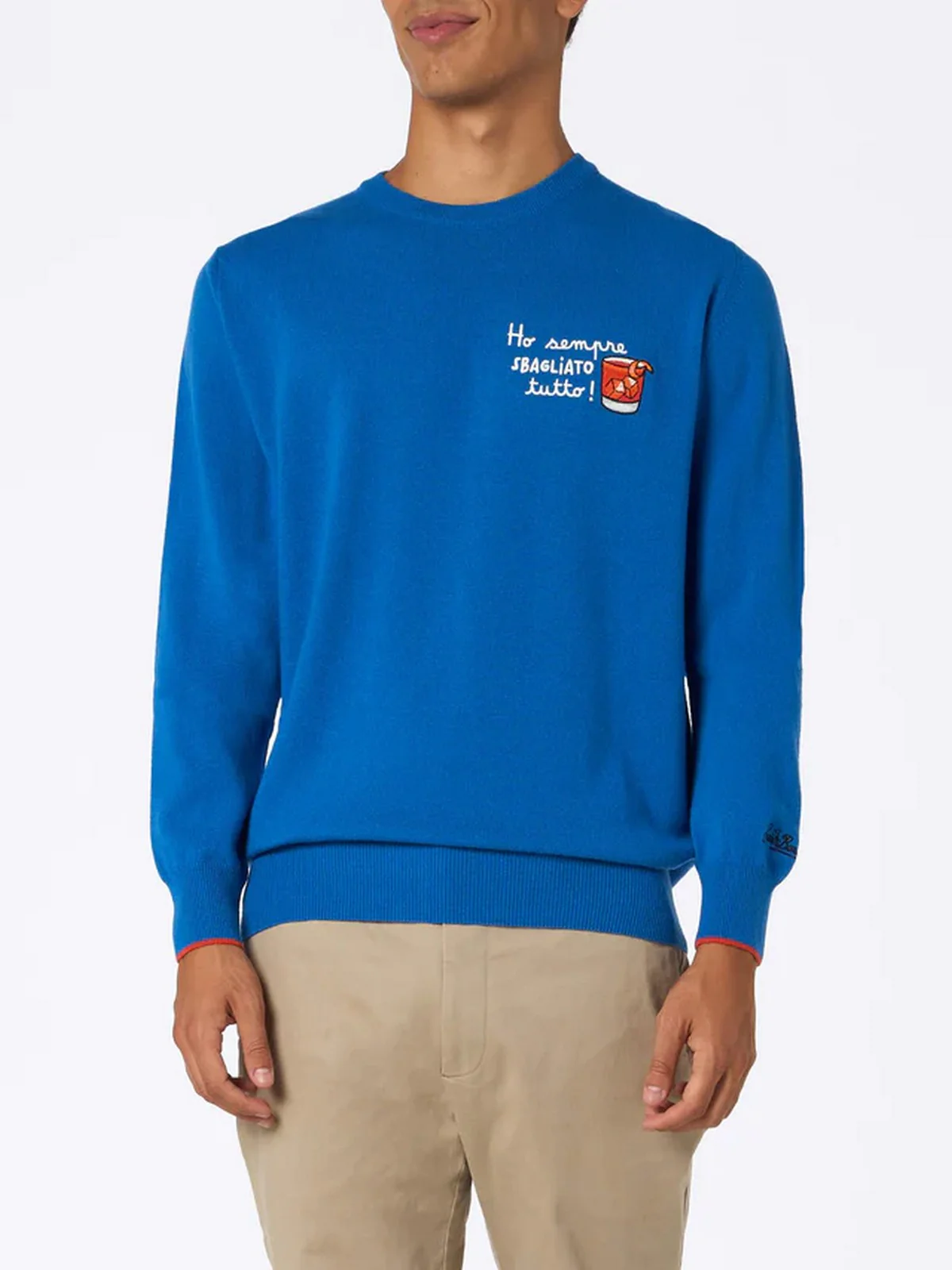 MC2 SAINT BARTH Maglione Uomo HERON LIGHT HERON LIGHT 00330G Blu - Image 2