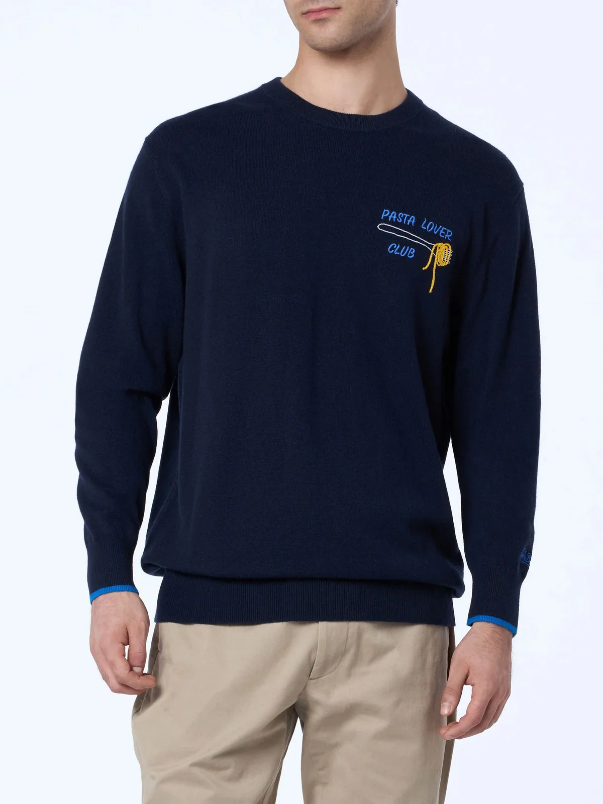 MC2 SAINT BARTH Maglione Uomo HERON LIGHT HERON LIGHT 00676G Blu - Image 2