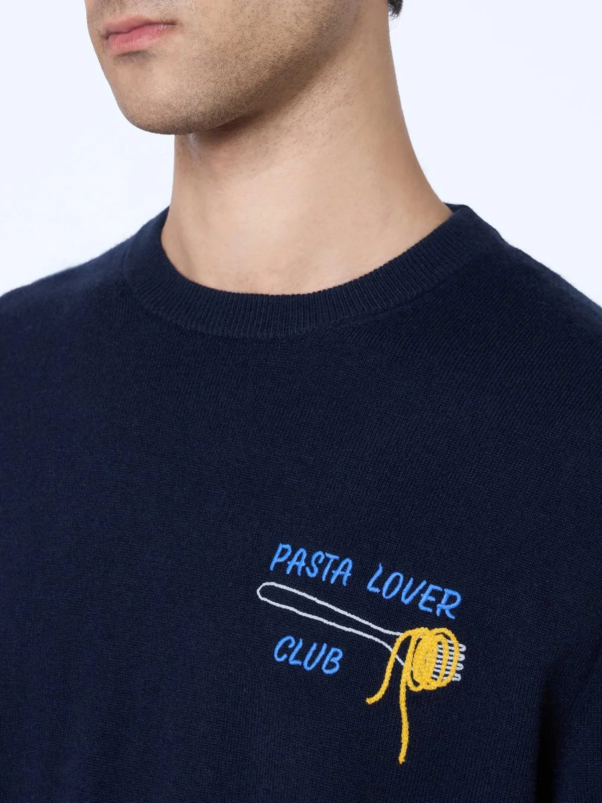 MC2 SAINT BARTH Maglione Uomo HERON LIGHT HERON LIGHT 00676G Blu - Image 3