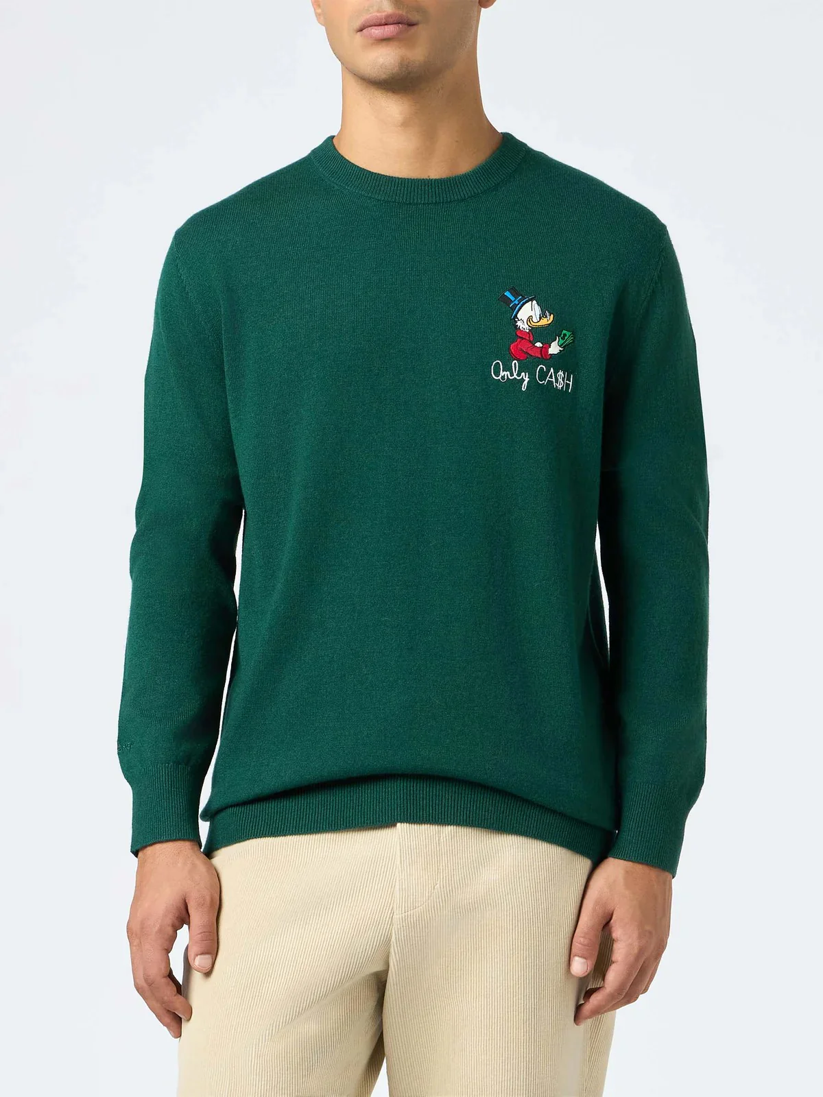 MC2 SAINT BARTH Maglione Uomo HERON LIGHT HERON LIGHT 02878G Verde - Image 2
