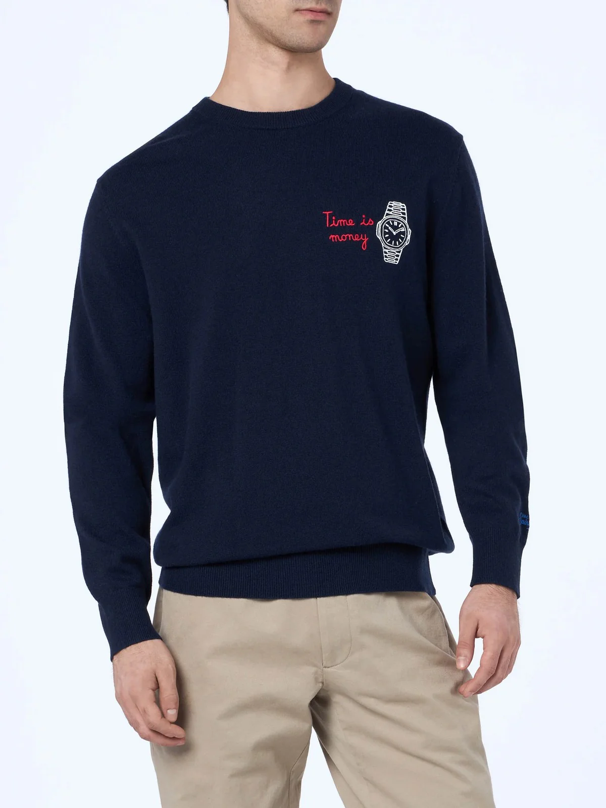 MC2 SAINT BARTH Maglione Uomo HERON LIGHT HERON LIGHT 03441G Blu - Image 2