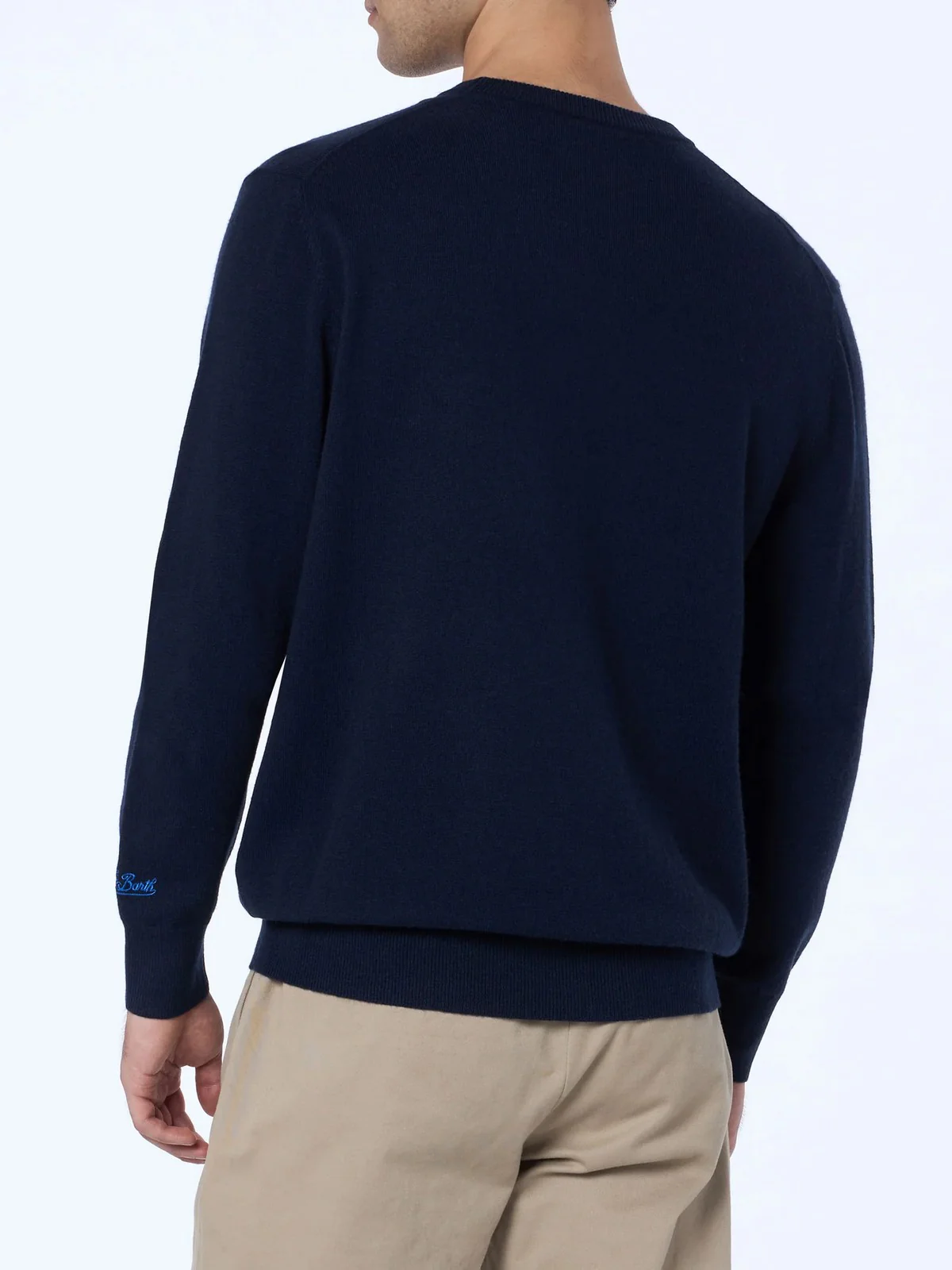 MC2 SAINT BARTH Maglione Uomo HERON LIGHT HERON LIGHT 03441G Blu - Image 4