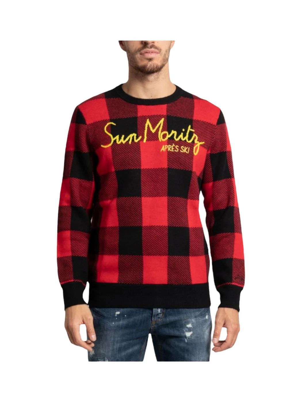 MC2 SAINT BARTH Maglione Uomo  HERON P EMRK41 Rosso - Image 2