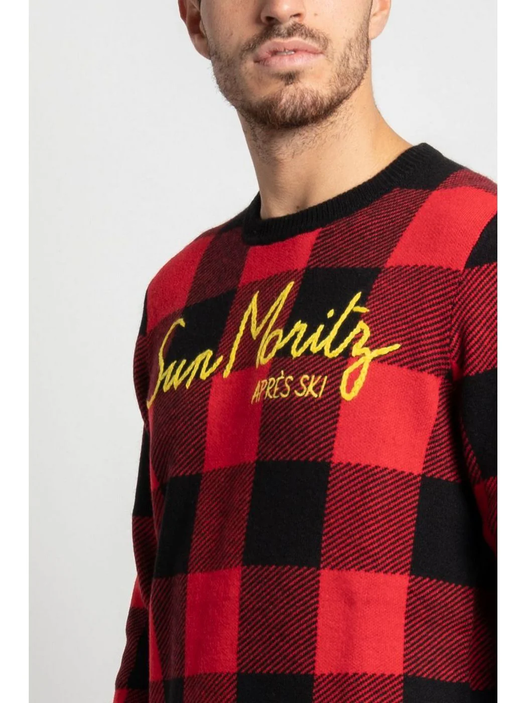 MC2 SAINT BARTH Maglione Uomo  HERON P EMRK41 Rosso - Image 3
