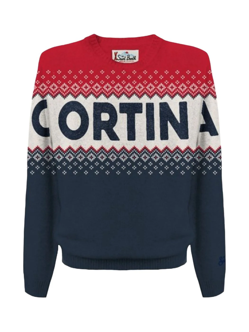 MC2 SAINT BARTH Maglione Uomo  HERON SKI 00180C Rosso - Image 2