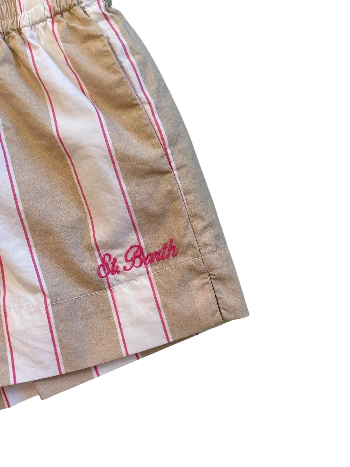MC2 SAINT BARTH Pantalocino Bambine e ragazze  MEAVE JR 01417L COTTON SB BEACH STRIPES 1121 EMB - Image 2