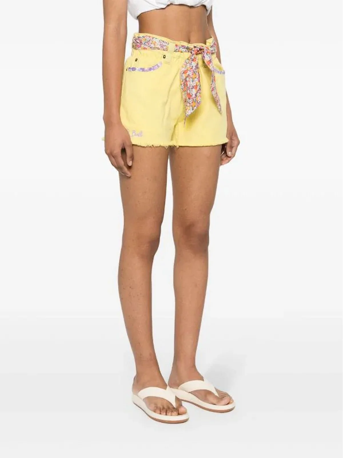 MC2 SAINT BARTH Pantaloncino Donna ARIZONA 04941F Giallo - Image 4