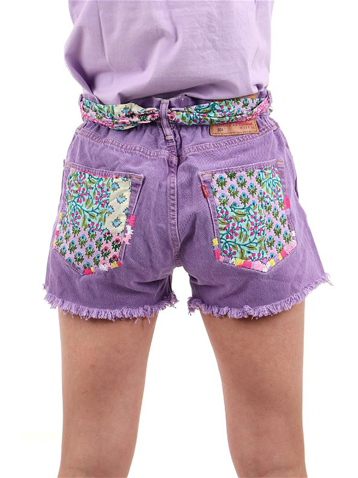 MC2 SAINT BARTH Pantaloncino Donna  ARIZONA 04945F Viola - Image 3