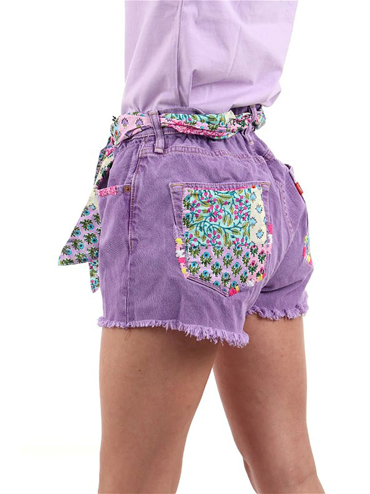 MC2 SAINT BARTH Pantaloncino Donna  ARIZONA 04945F Viola - Image 4