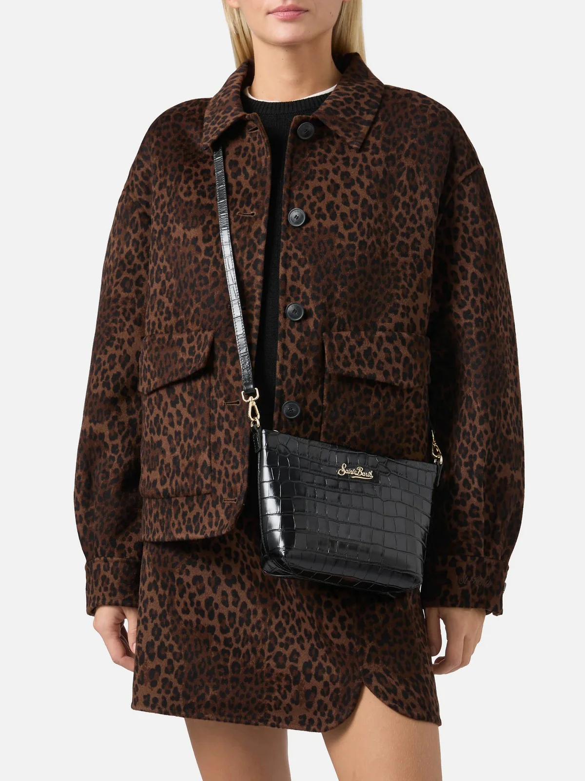 MC2 SAINT BARTH Pochette Donna  ALINE BAG 00645I PRINTED CROCO LEATHER 00 - Image 5