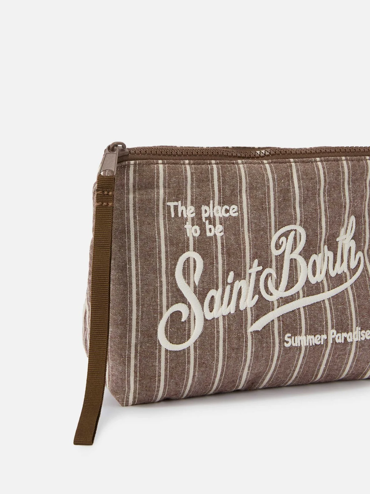 MC2 SAINT BARTH Pochette Unisex adulto  ALINE COTTON 00242L TINY V STRIPES 18 EMB - Image 2