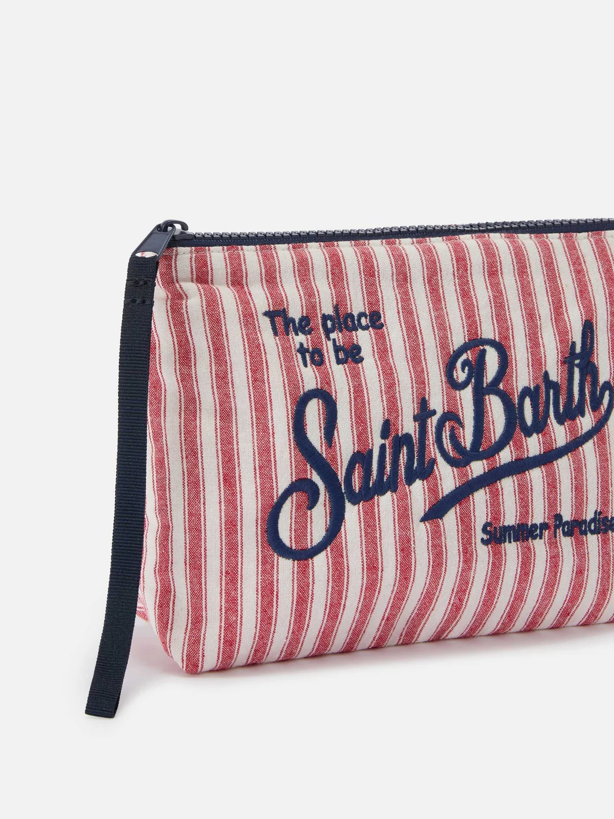 MC2 SAINT BARTH Pochette Unisex adulto  ALINE COTTON 00564L MICRO TINY V STRIPES 41 EMB - Image 2