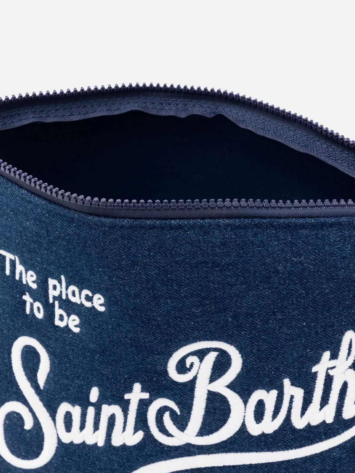 MC2 SAINT BARTH Pochette Donna  ALINE DENIM L 01334H Blu - Image 3