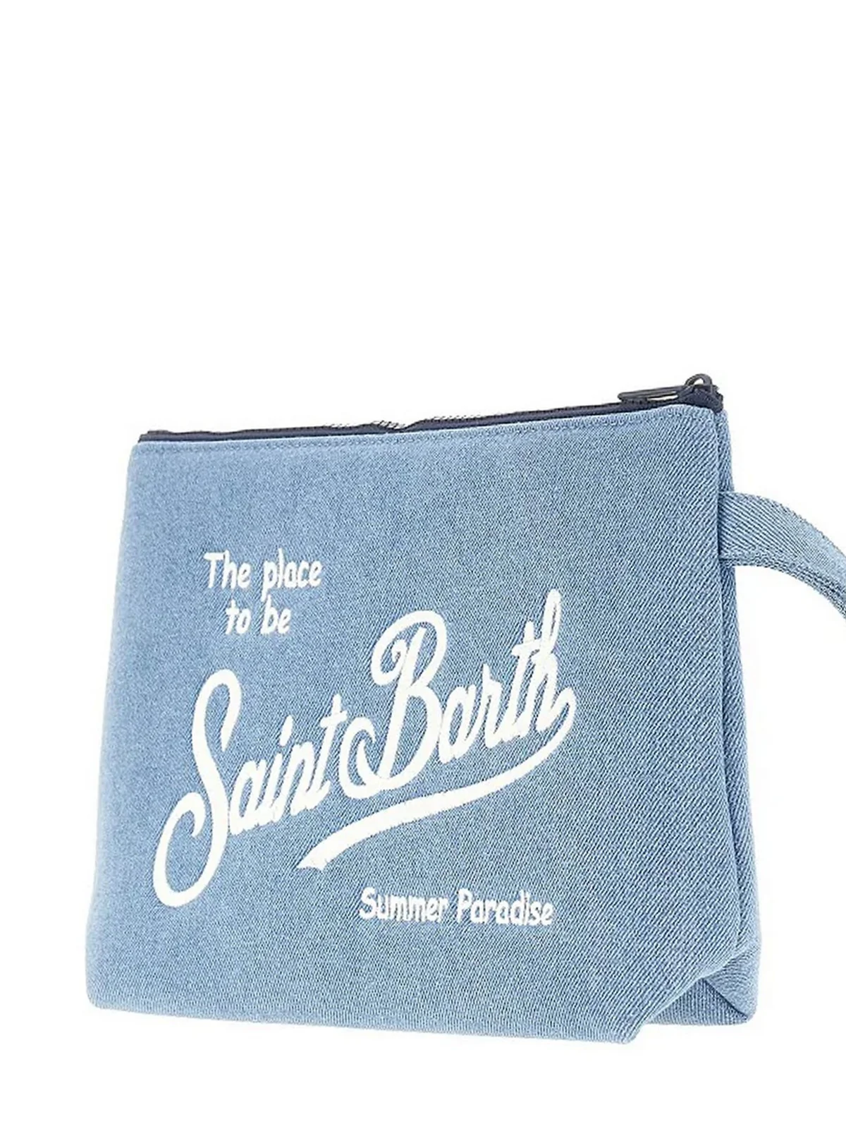 MC2 SAINT BARTH Pochette Unisex adulto  ALINE DENIM L 01759L DENIM LIGHT EMB - Image 2