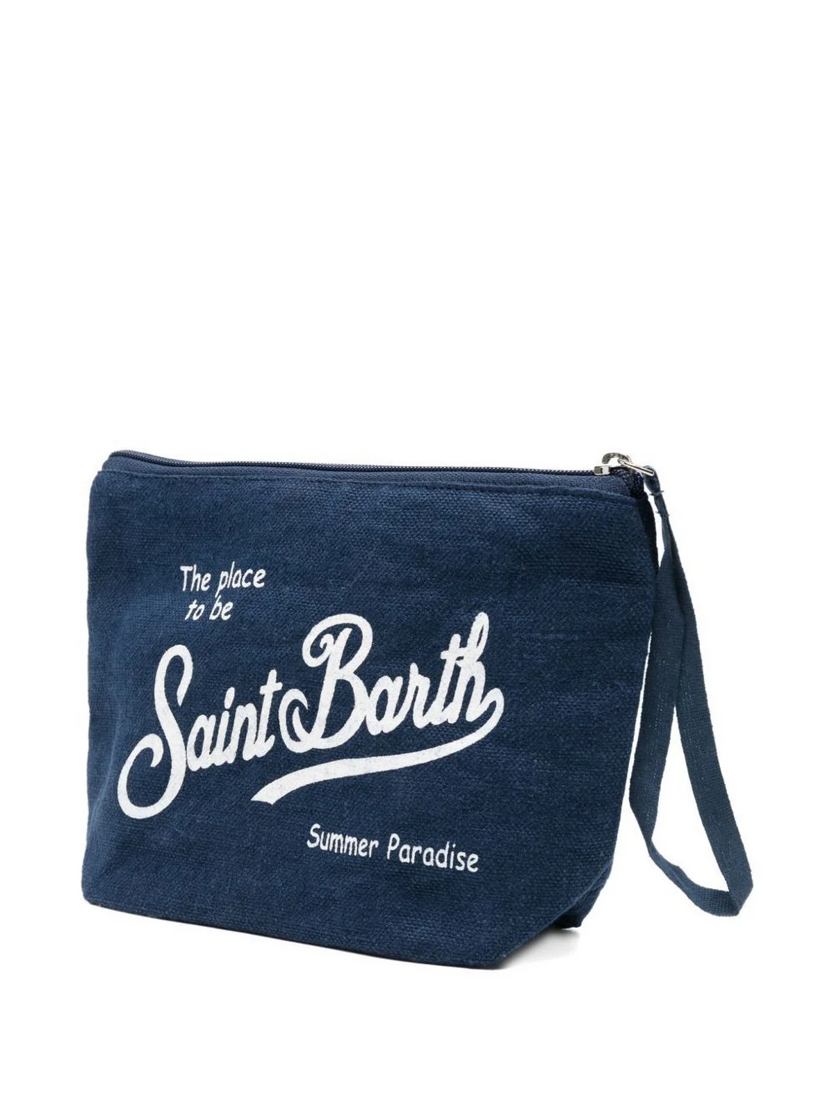 MC2 SAINT BARTH Pochette Unisex adulto  ALINE LINEN 00119L LINEN 61 BLUE NAVY - Image 4