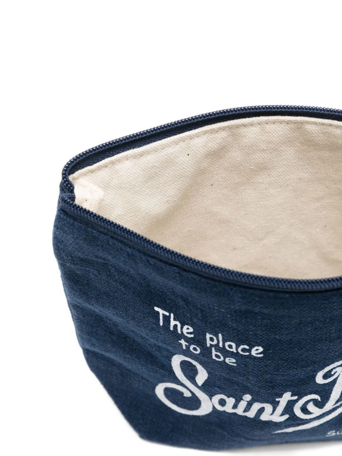 MC2 SAINT BARTH Pochette Unisex adulto  ALINE LINEN 00119L LINEN 61 BLUE NAVY - Image 5