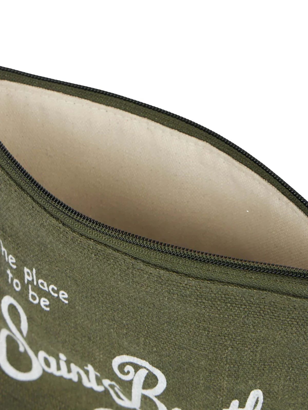 MC2 SAINT BARTH Pochette Unisex adulto  ALINE LINEN 00144L LINEN 52 MILITARY - Image 3