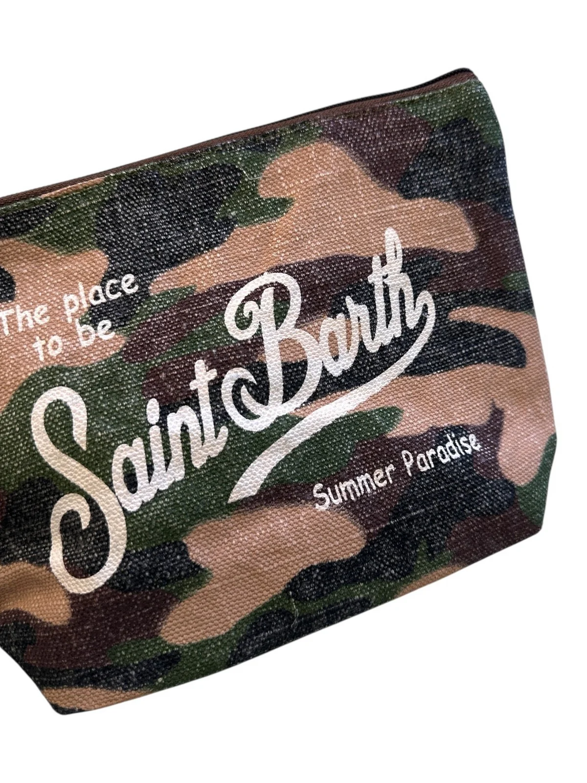 MC2 SAINT BARTH Pochette Donna ALINE LINEN 01997H LINEN CAMOUFLAGE 54 - Image 2
