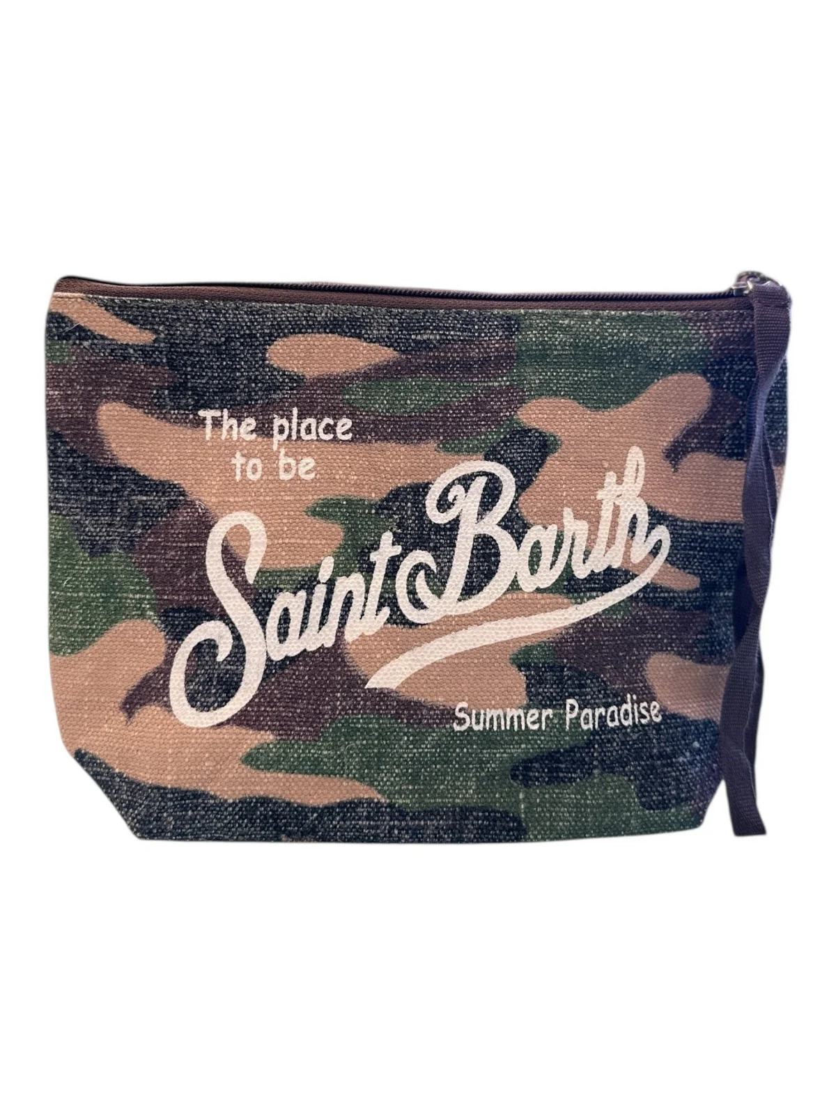 MC2 SAINT BARTH Pochette Donna ALINE LINEN 01997H LINEN CAMOUFLAGE 54 - Image 3
