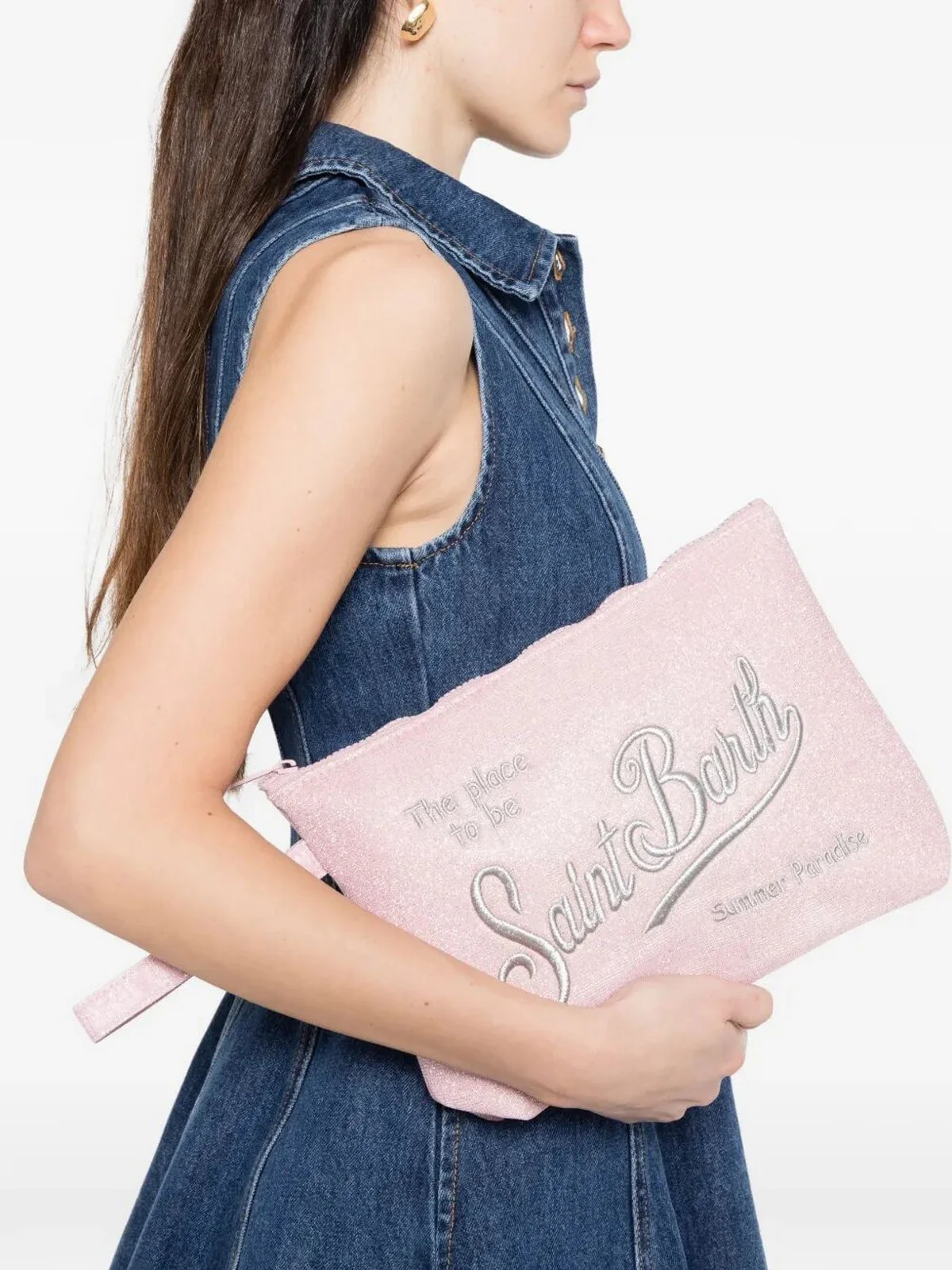 MC2 SAINT BARTH Pochette Donna ALINE LUREX L 03000L LUREX 21AR EMB - Image 2