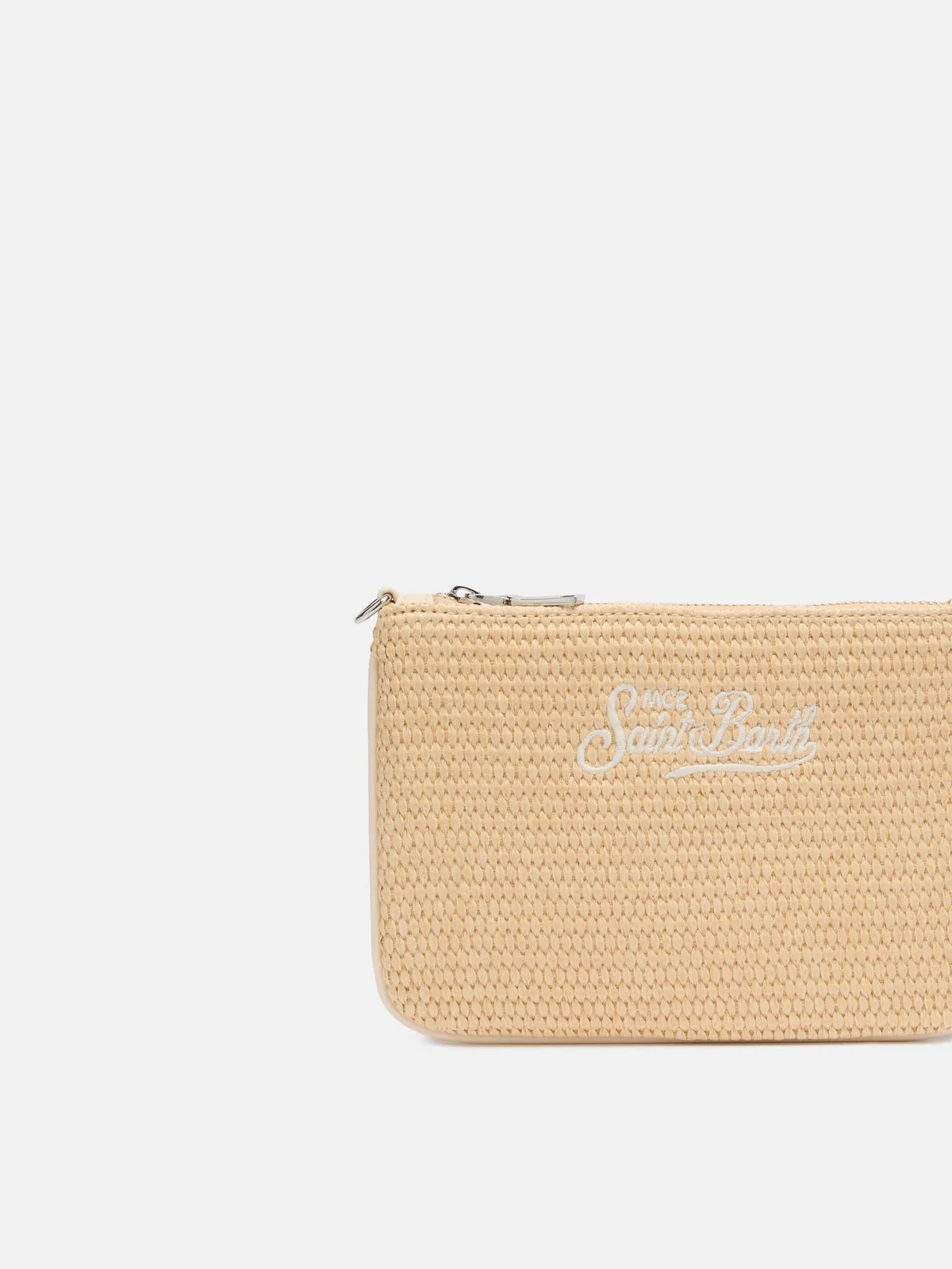 MC2 SAINT BARTH Pochette Donna  PARISIENNE MINI STRAW 06521H Beige - Image 2