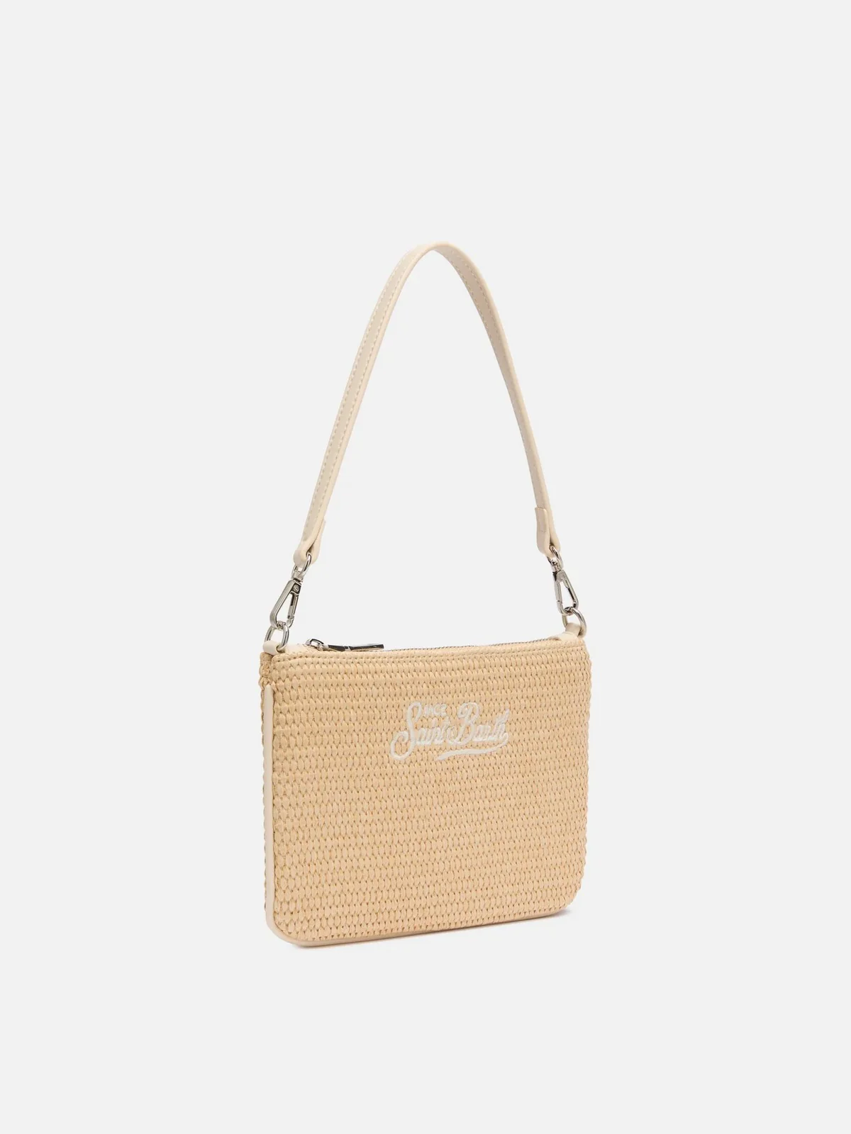 MC2 SAINT BARTH Pochette Donna  PARISIENNE MINI STRAW 06521H Beige - Image 3