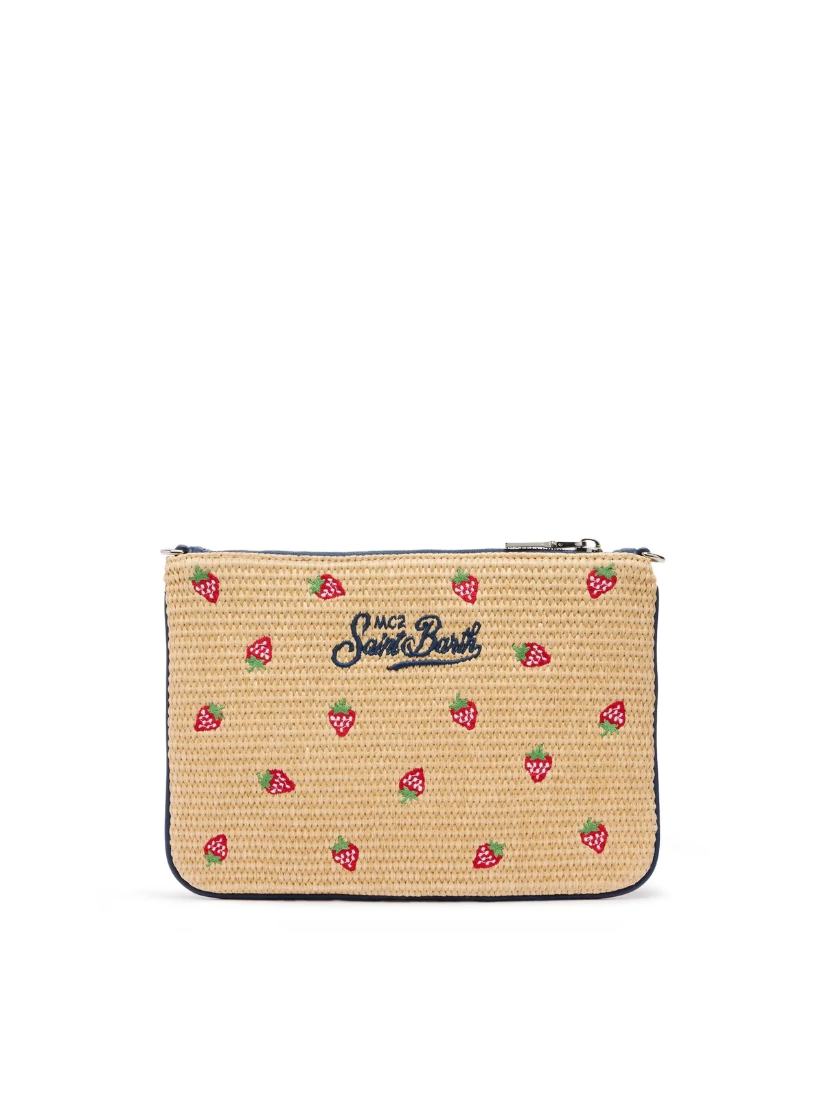 MC2 SAINT BARTH Pochette Donna PARISIENNE STRAW 00180H STRAWBERRY 41 EMB - Image 4