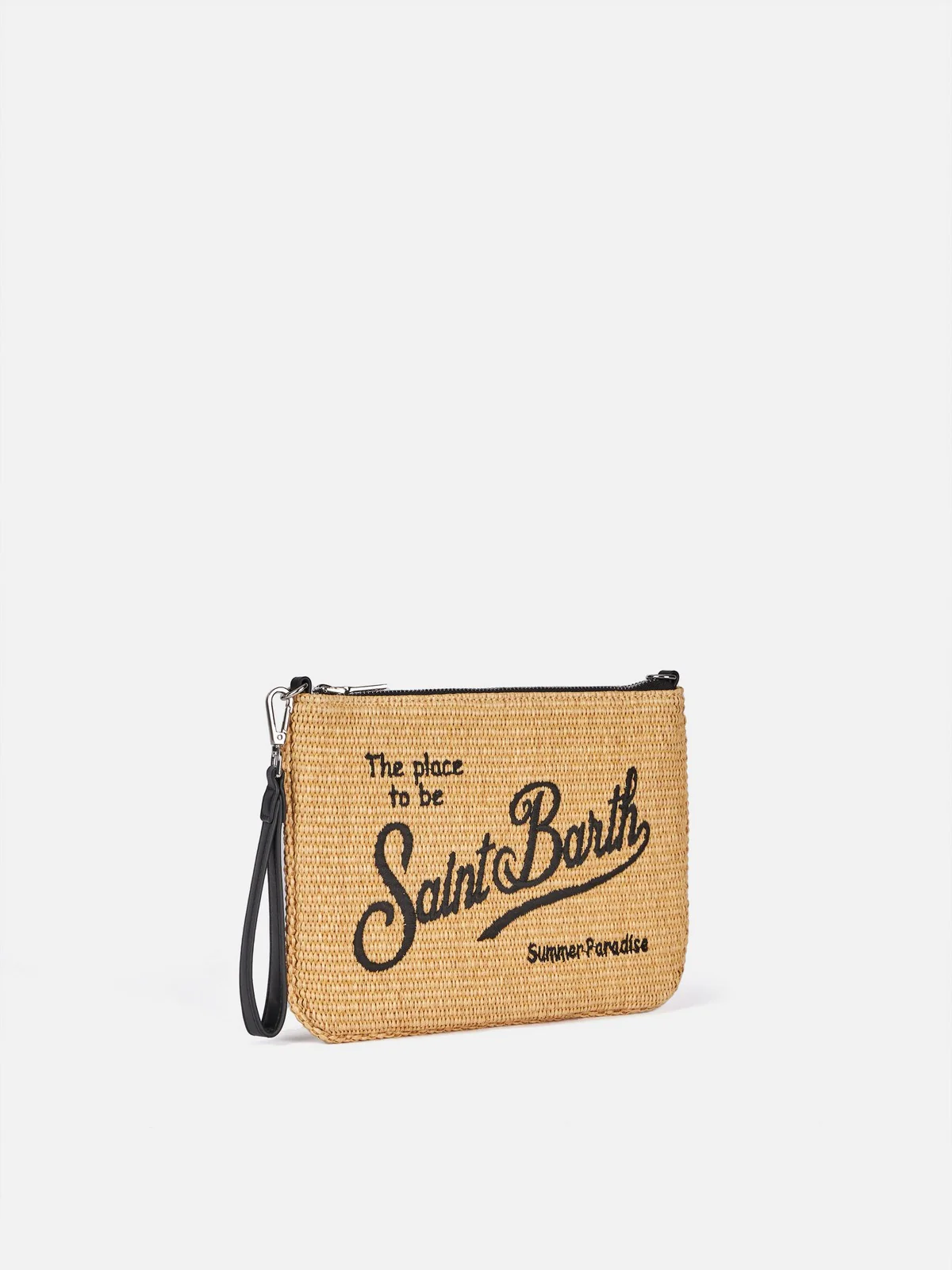 MC2 SAINT BARTH Pochette Donna  PARISIENNE STRAW 00792F Beige - Image 4