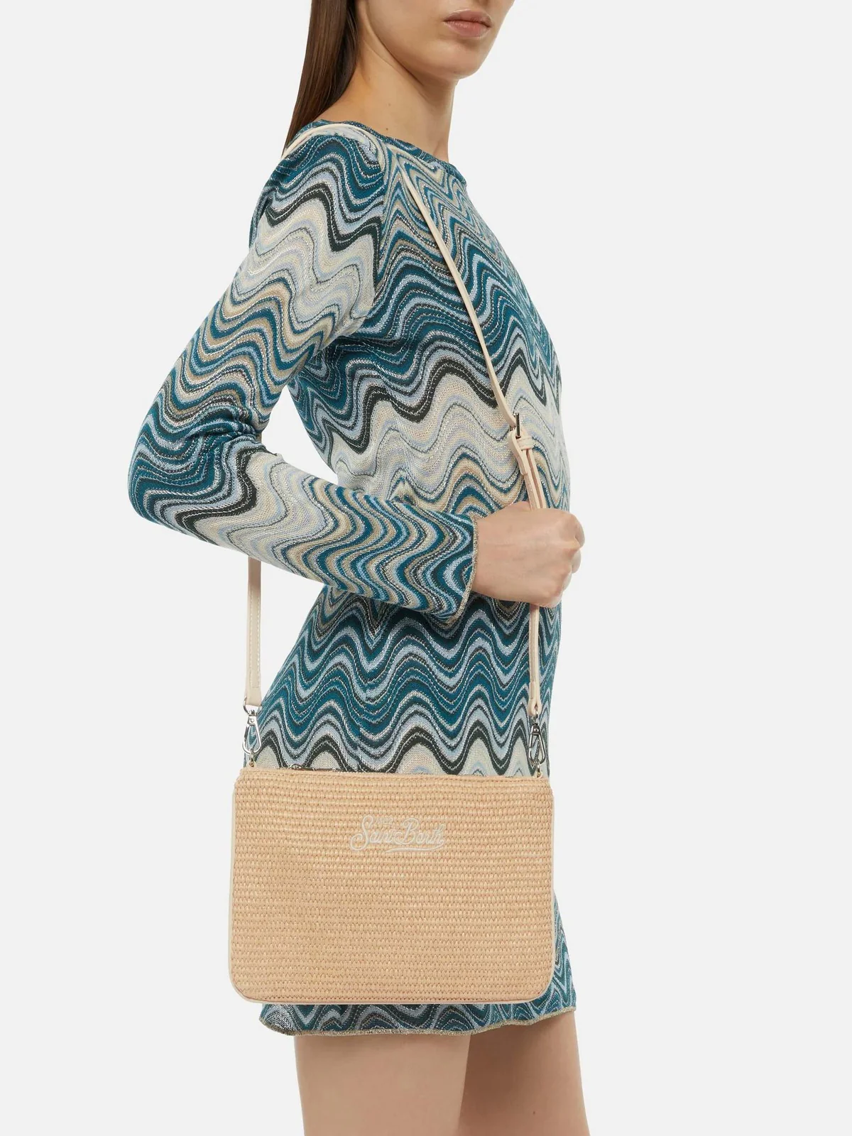 MC2 SAINT BARTH Pochette Donna  PARISIENNE STRAW 06521H Beige - Image 5
