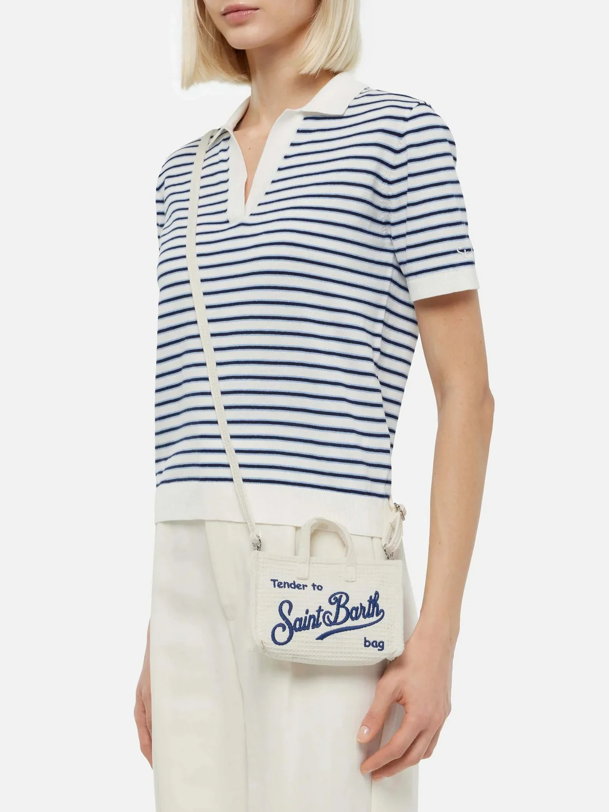 MC2 SAINT BARTH Pochette Donna  PHONE BAG 00127H Bianco - Image 4