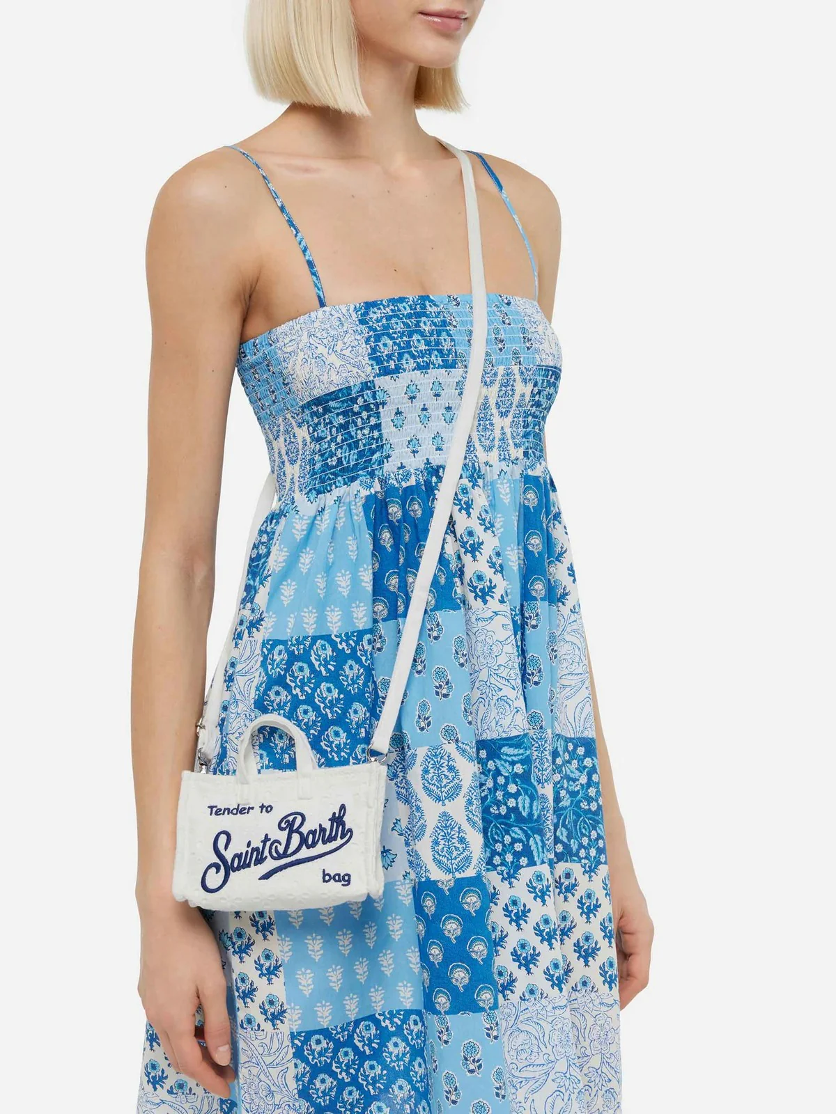 MC2 SAINT BARTH Pochette Donna PHONE BAG 04344H Bianco - Image 4