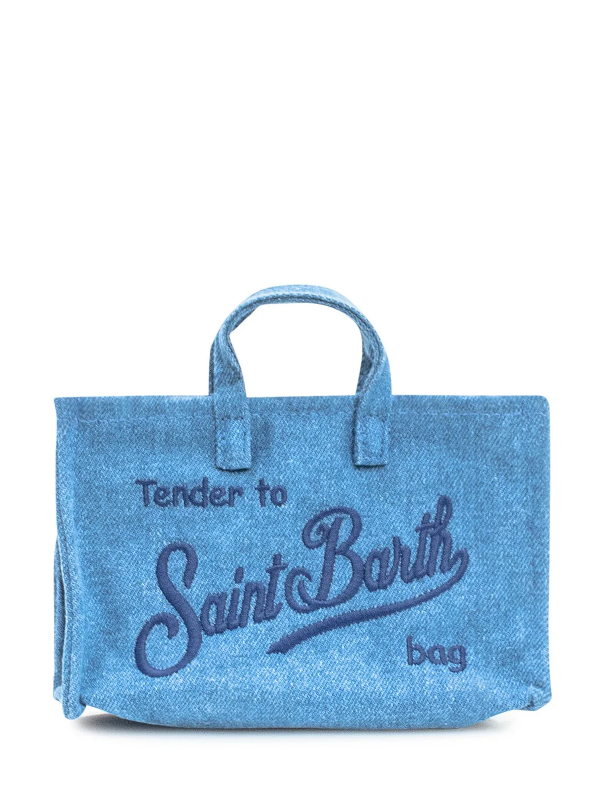 MC2 SAINT BARTH Pochette Donna PHONE BAG DENIM 01350I DENIM EMB - Image 2
