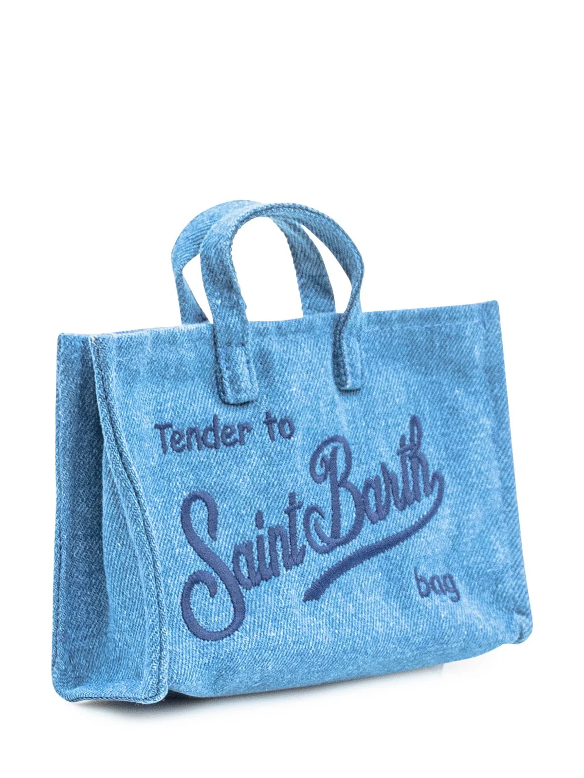 MC2 SAINT BARTH Pochette Donna PHONE BAG DENIM 01350I DENIM EMB - Image 3