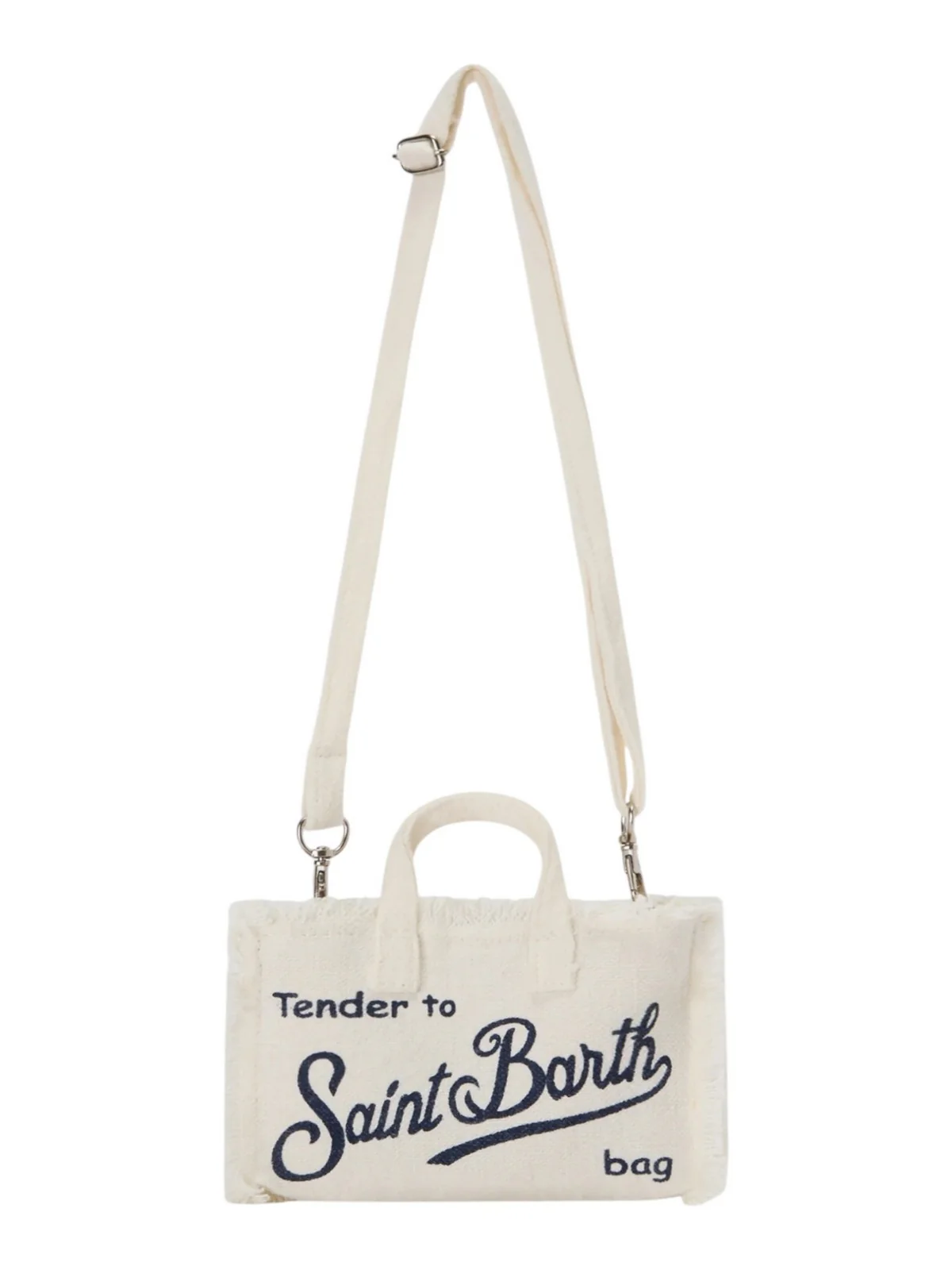MC2 SAINT BARTH Pochette Donna PHONE BAG LINEN 00405L Bianco
