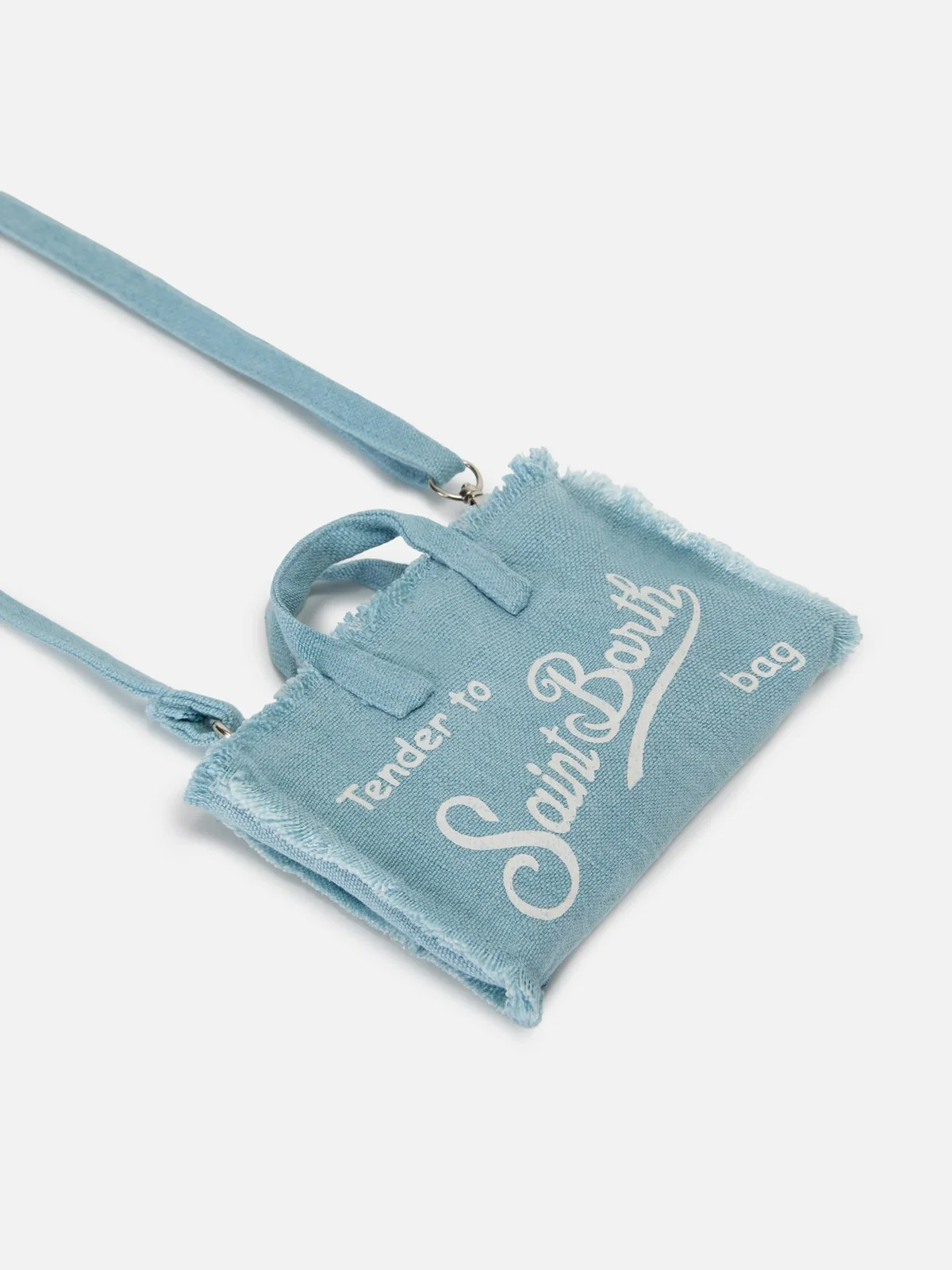 MC2 SAINT BARTH Pochette Donna  PHONE BAG LINEN 00555L LINEN 31 LIGHT BLUE - Image 2