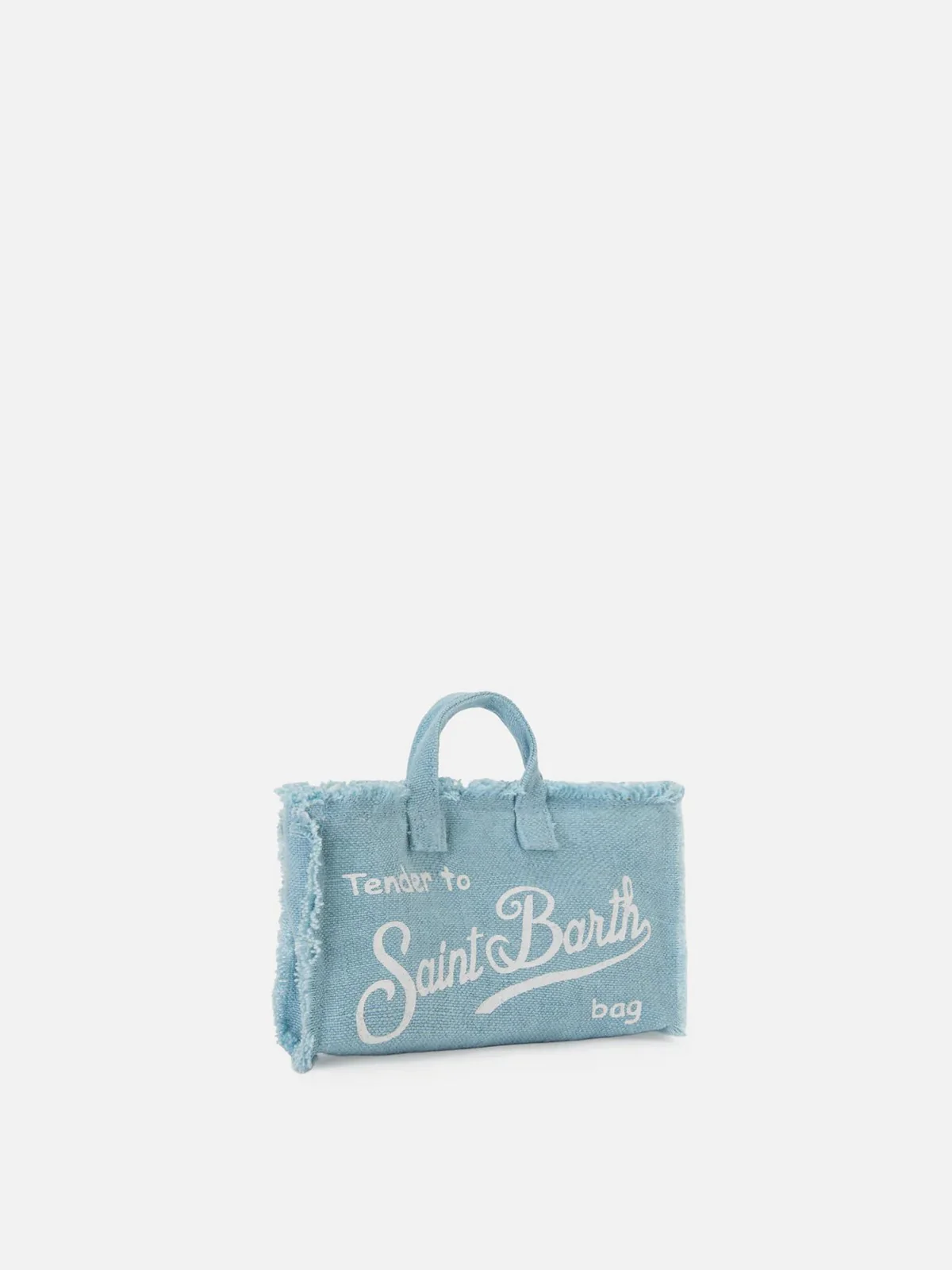 MC2 SAINT BARTH Pochette Donna  PHONE BAG LINEN 00555L LINEN 31 LIGHT BLUE - Image 3