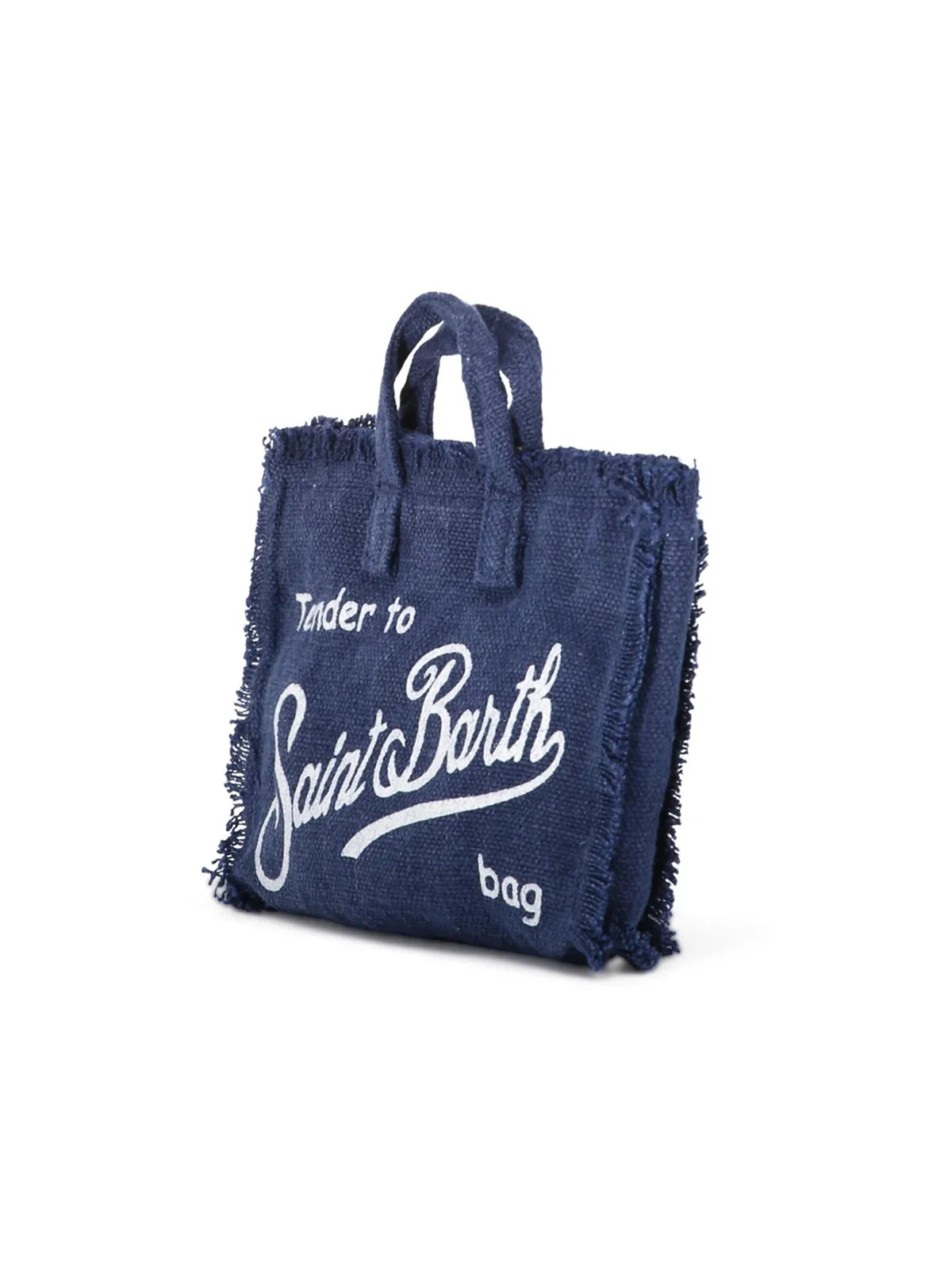 MC2 SAINT BARTH Pochette Donna  PHONE BAG LINEN 01897H LINEN 61 BLUE NAVY - Image 3
